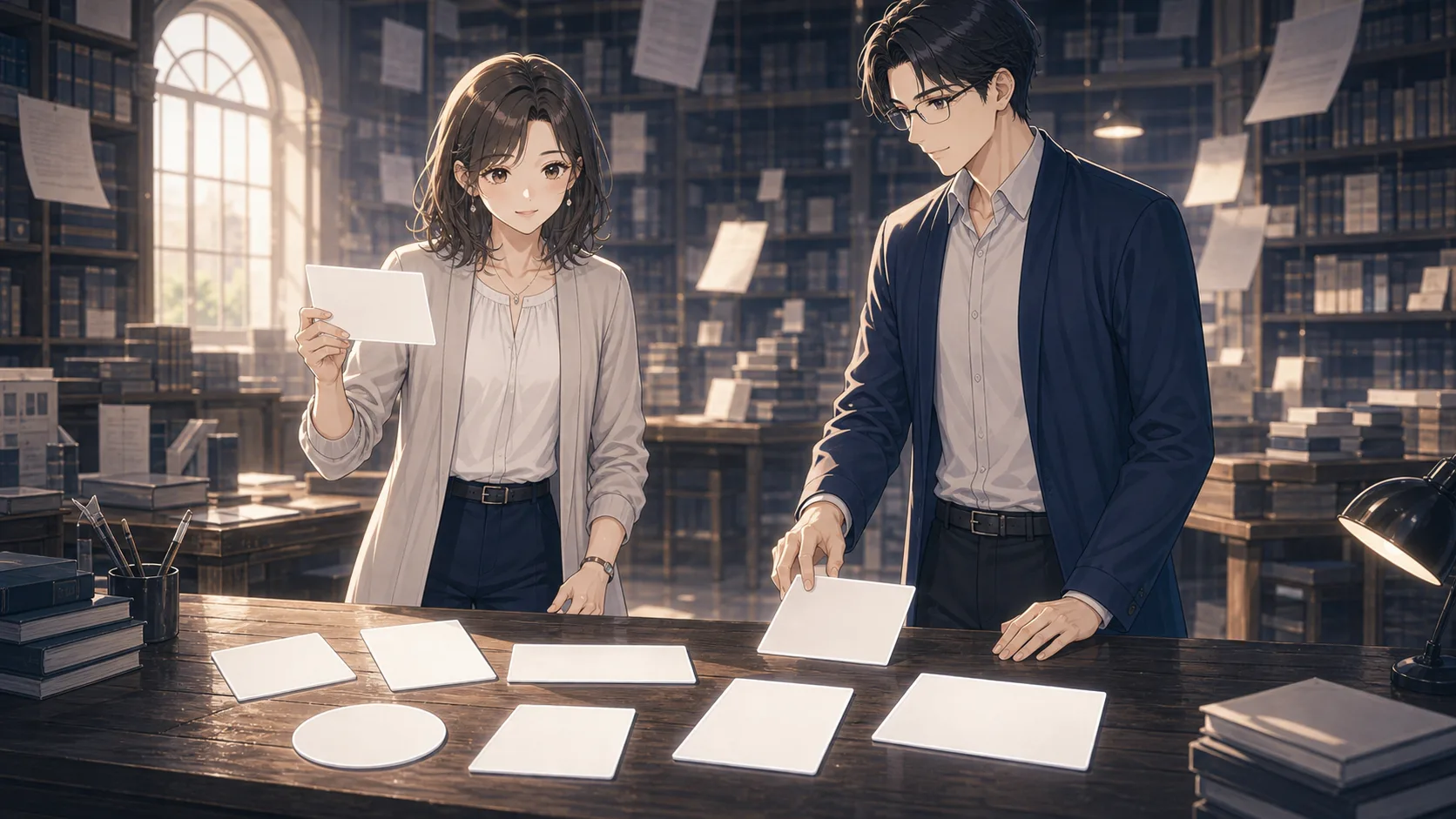 一人ひとりに合わせる学びを説明するカイとミオ