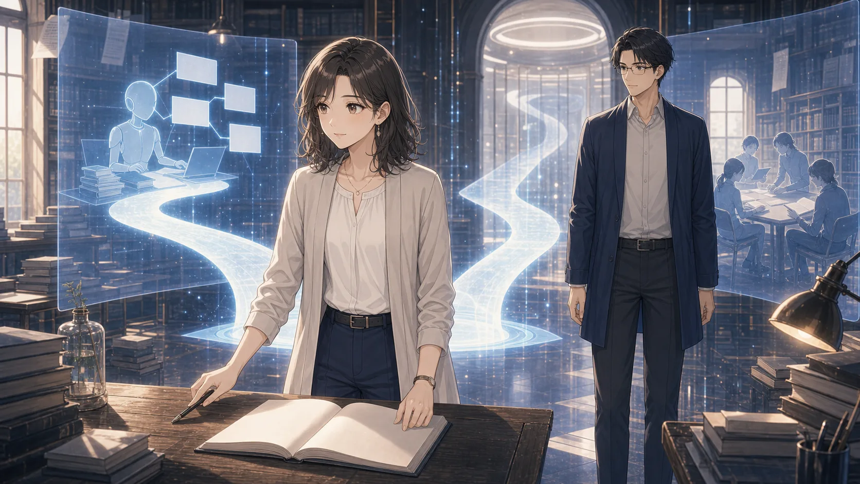 AIが手伝う道と人が守る学びを選ぶミオ