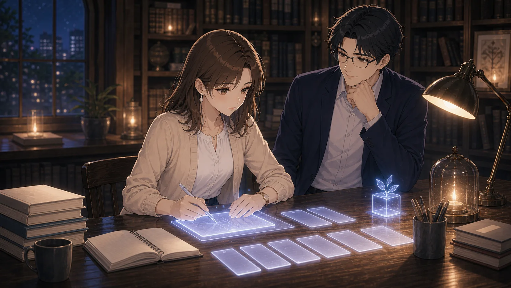 AI時代に向けて学び直しを始めるミオ