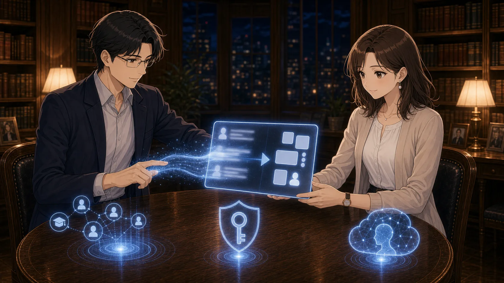 AIに入力する前に個人情報を消すカイとミオ