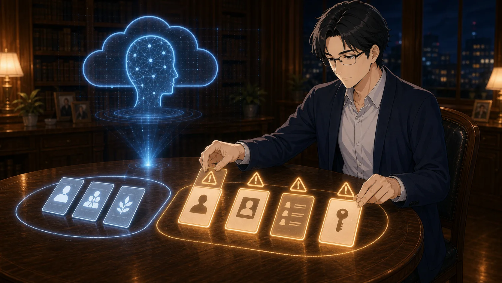 生成AIに入力してはいけない情報を分類する場面