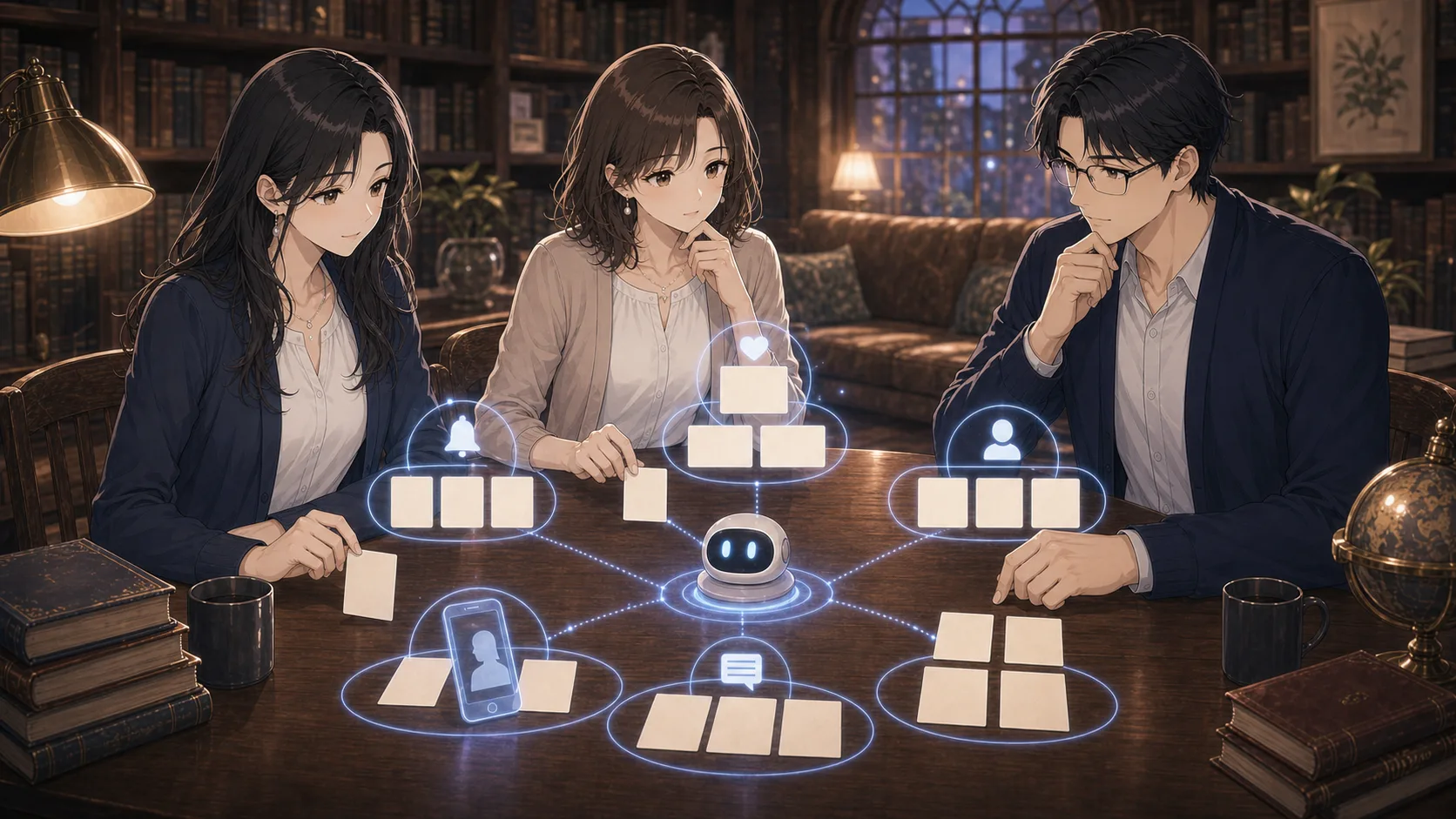 家族は介護ロボットとどう向き合えばいい?について考えるノアたち