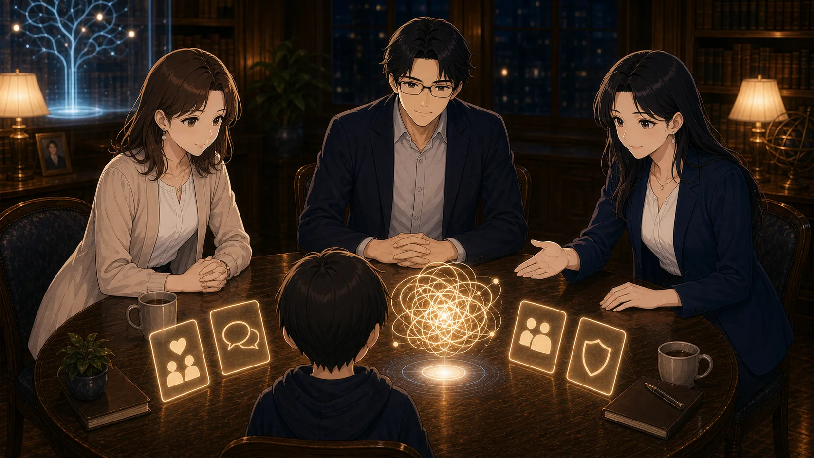 相談できる窓の光を指すノア