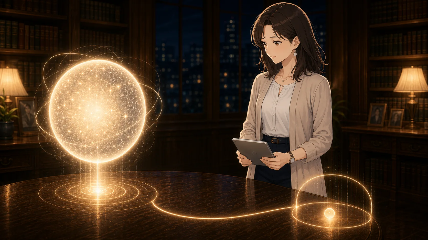 ミオが未来ログに小さな違和感を残す場面