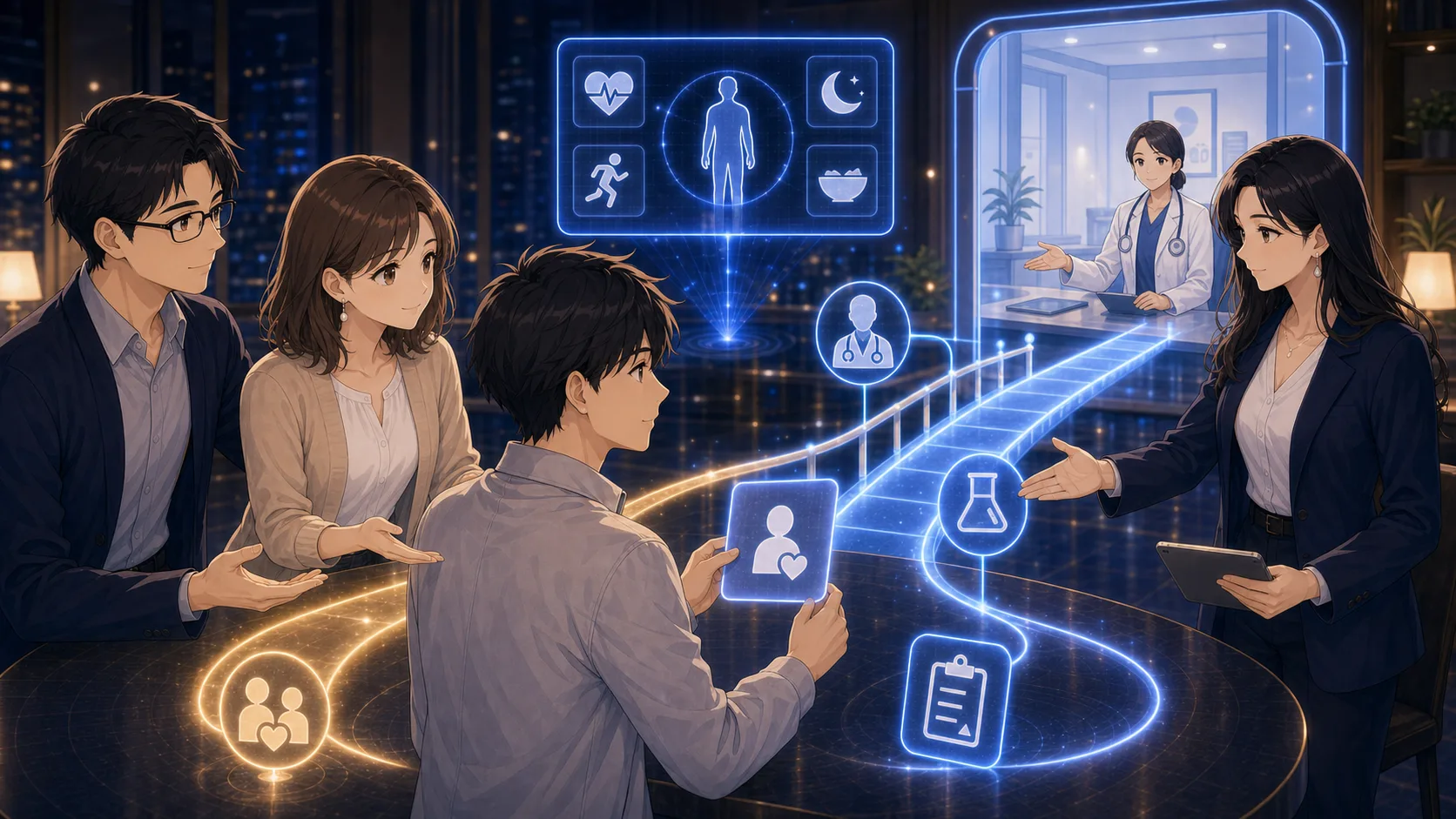 本人と家族と医師への3本の光