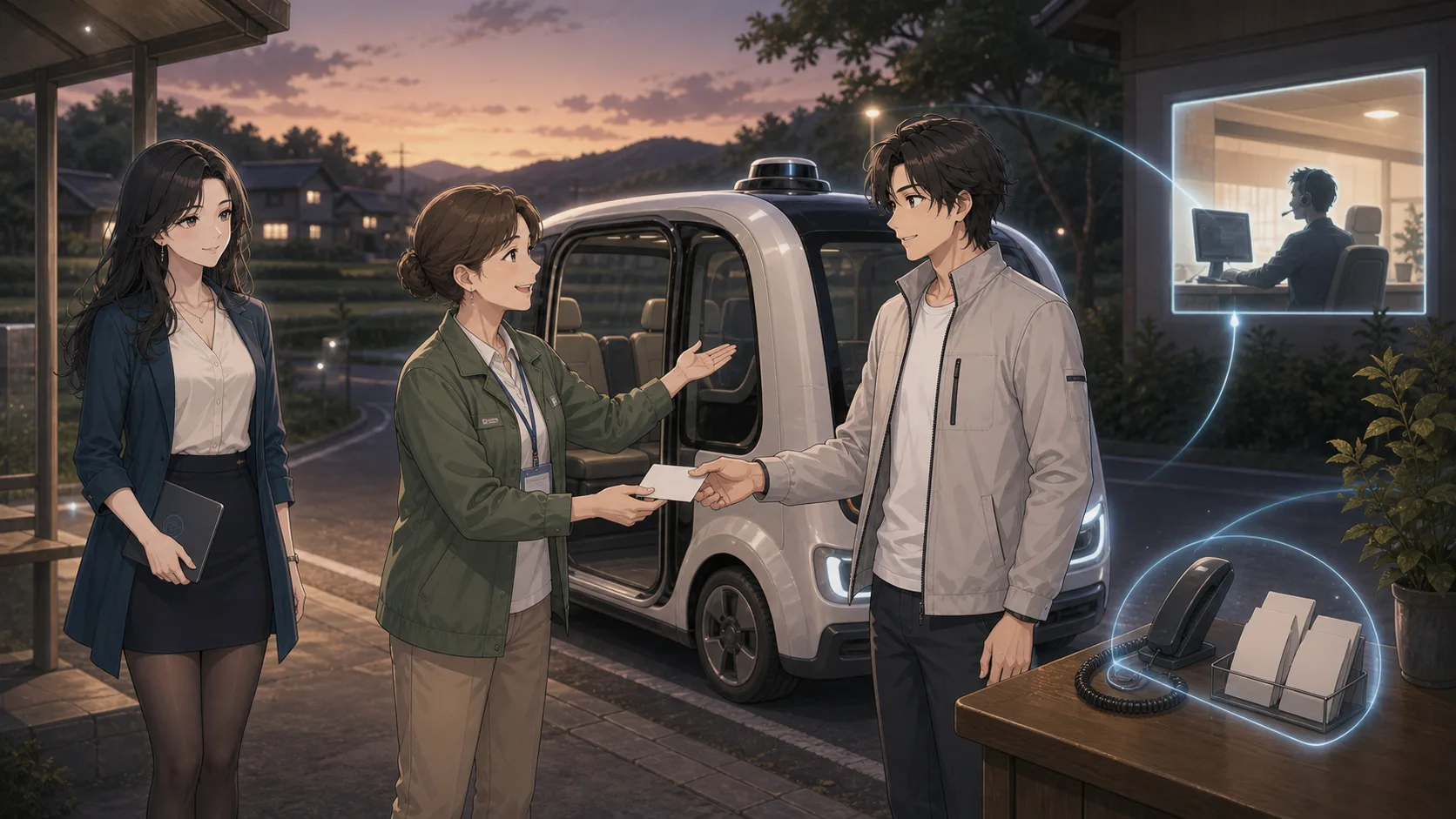 自動運転を地域で支える人たち