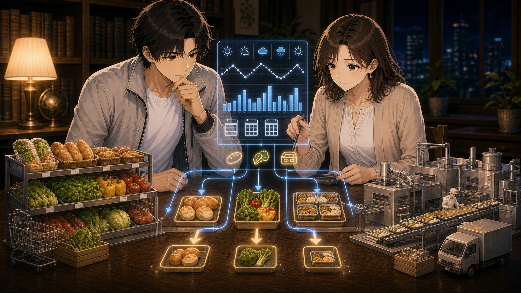 需要予測で作りすぎを減らす場面