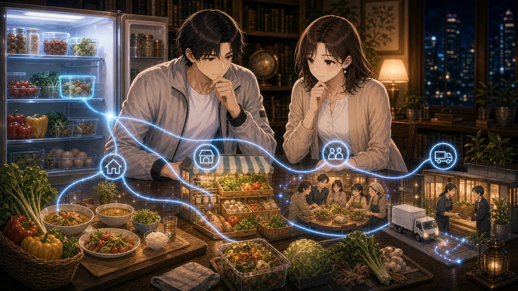 捨てる前に食べ物の行き先をつなぐ未来