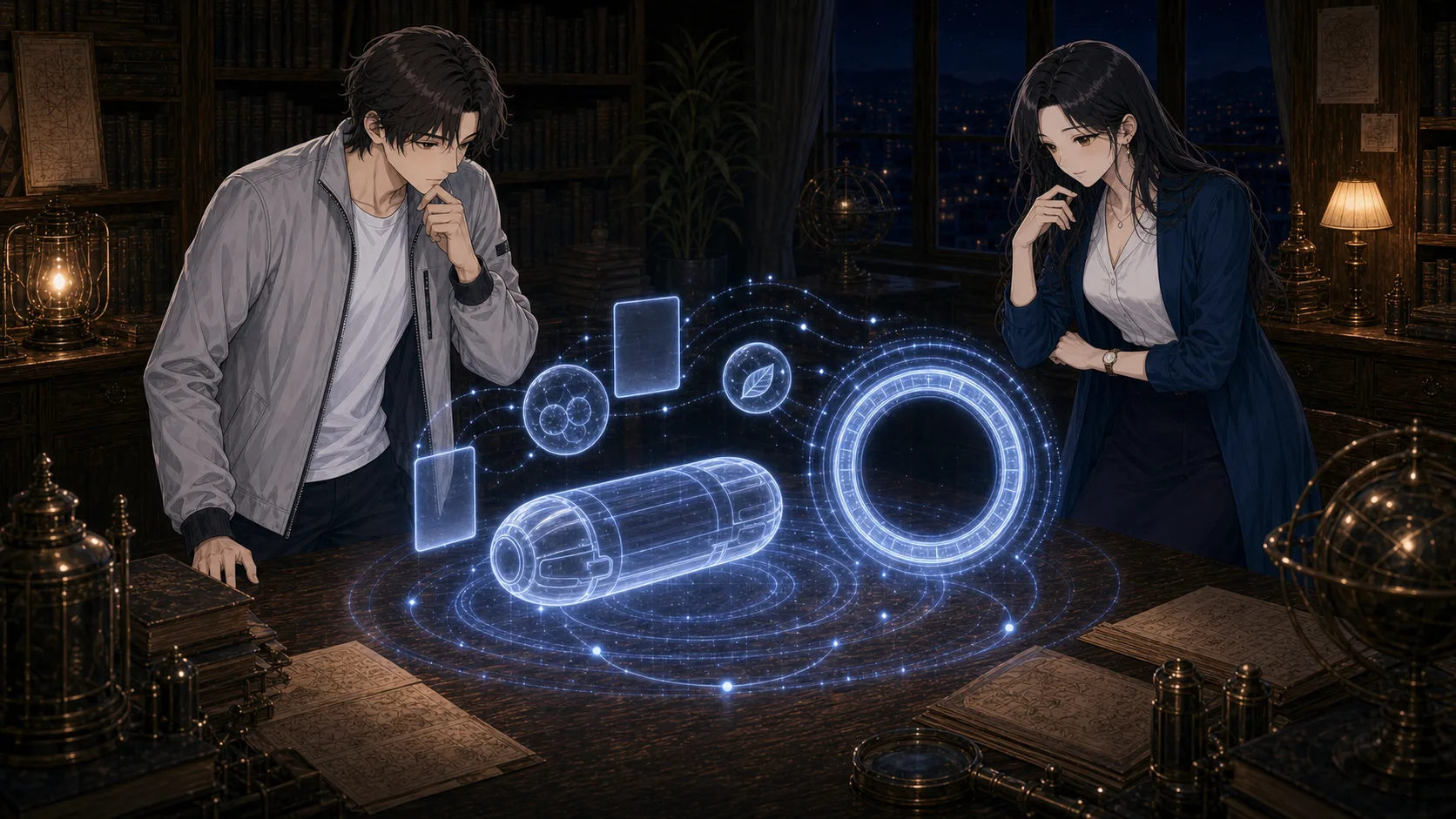 人工冬眠と寿命技術の関係を考える場面