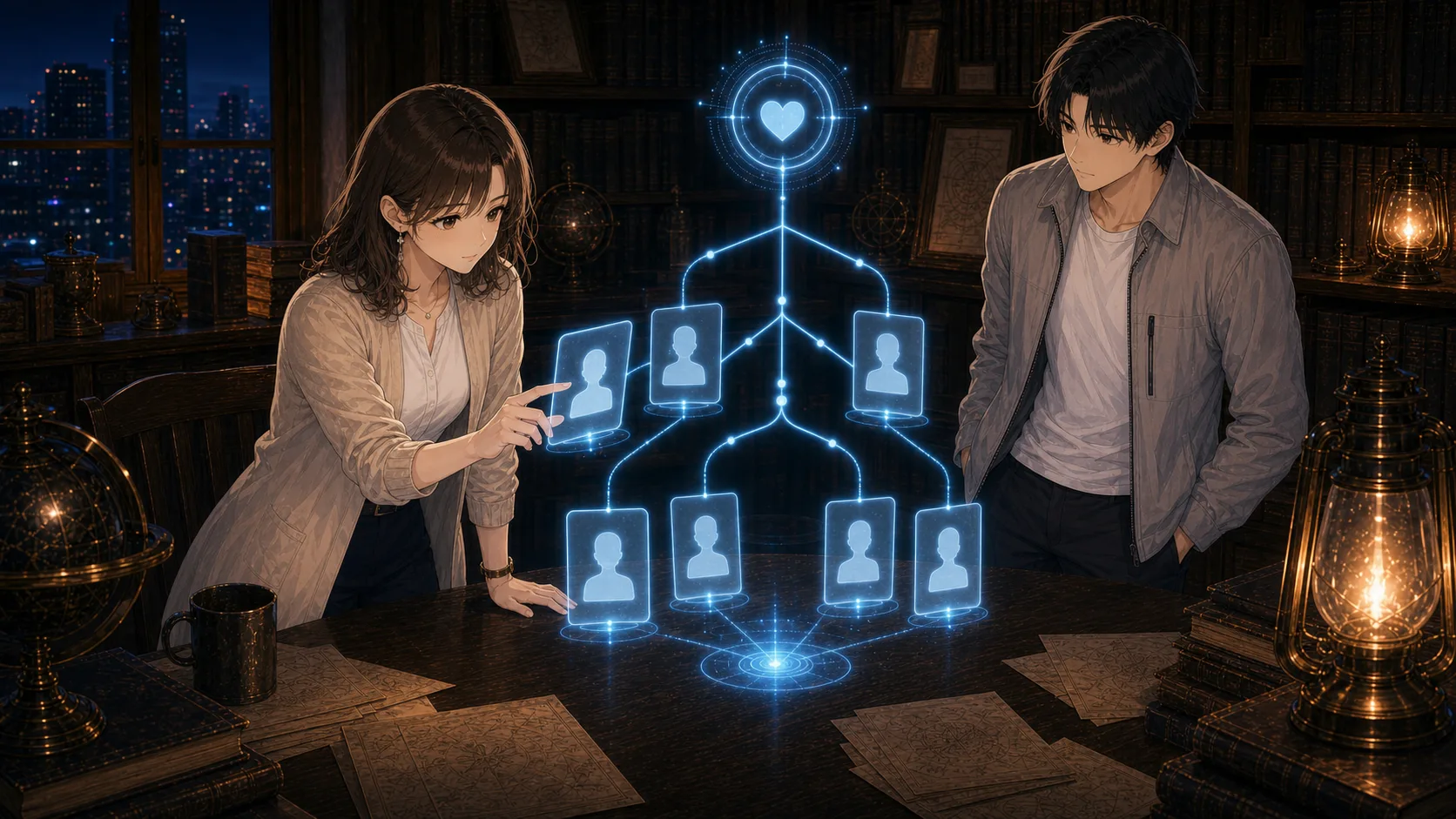 恋愛アルゴリズムの仕組みを見るミオ