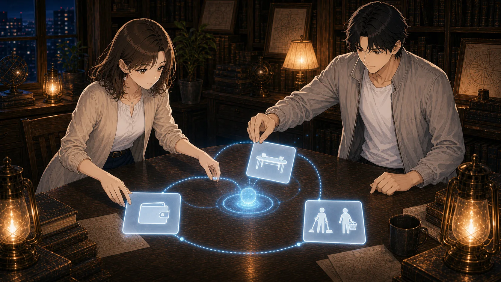 AIで結婚観を整理する場面
