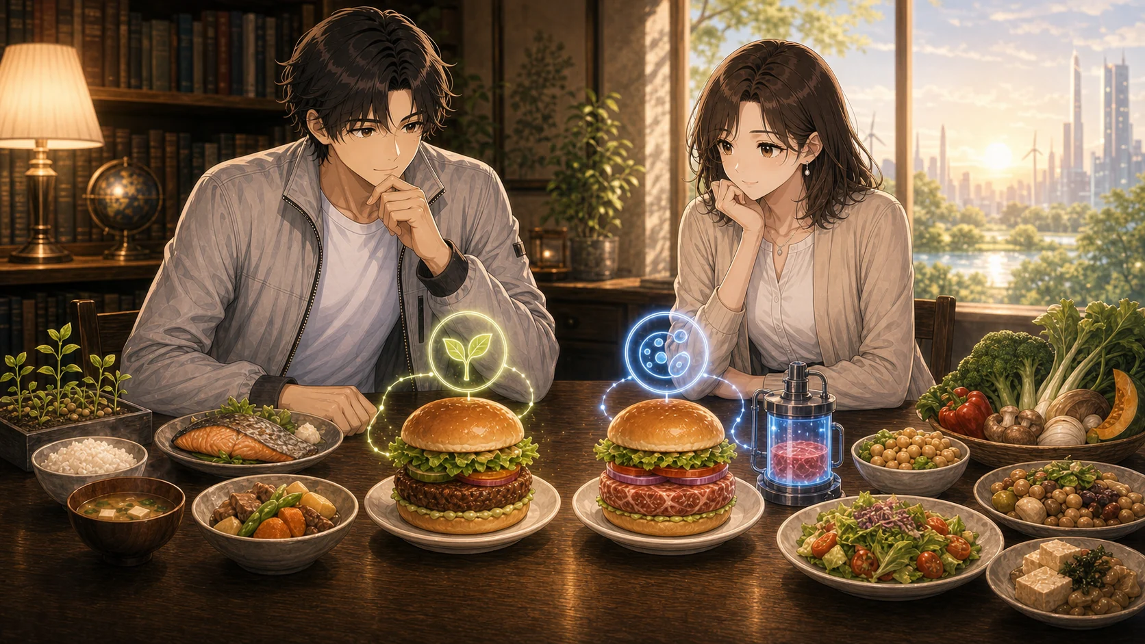 未来の肉を食卓の選択肢として考えるレン