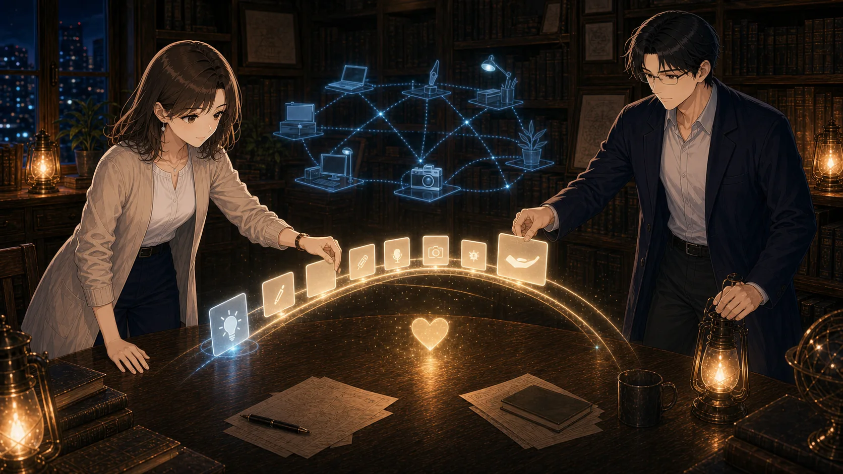 AI時代の副業と個人収入を考える場面