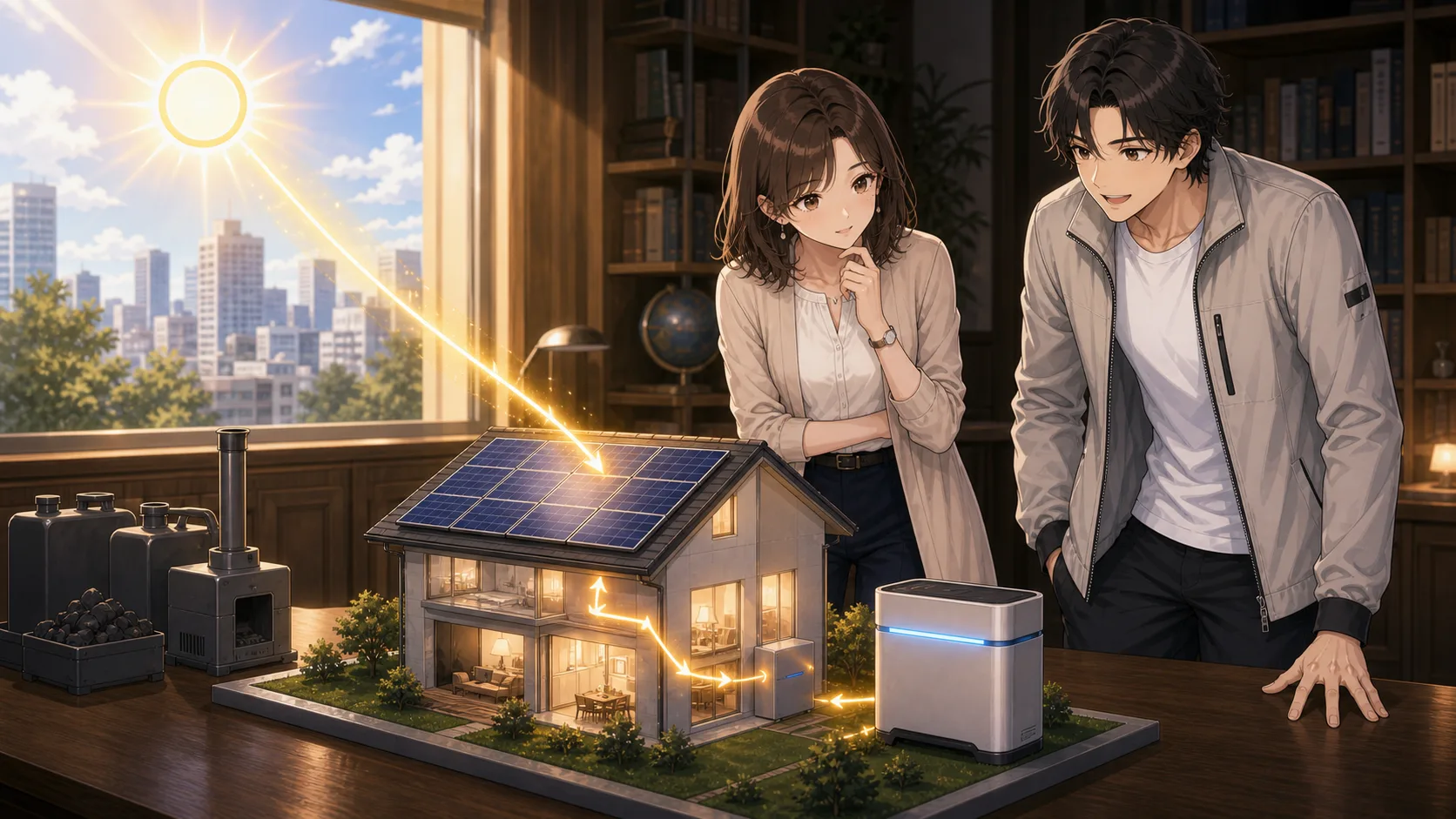 太陽光発電は発電時に燃料を使わない
