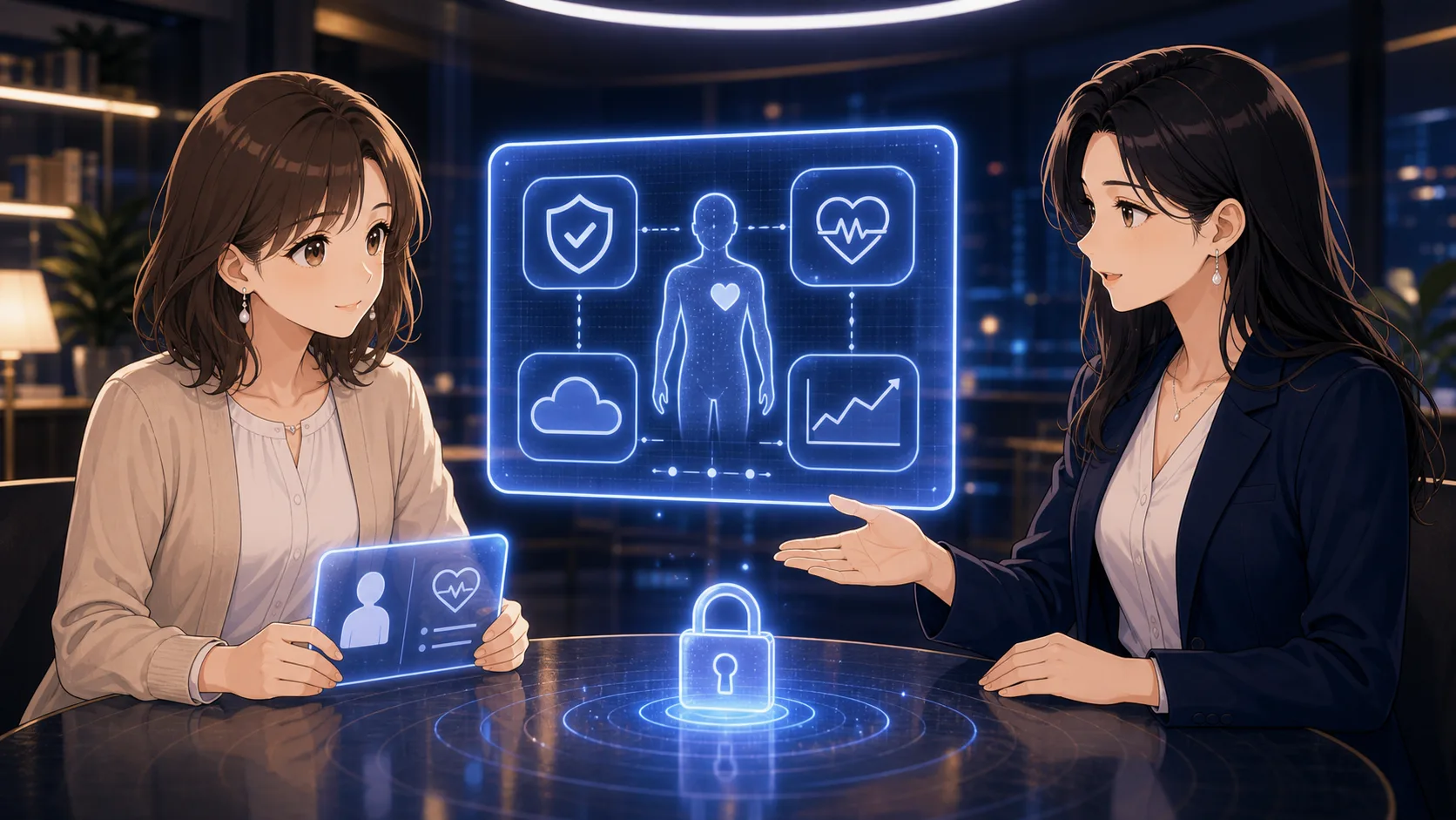 医療データのプライバシー｜健康データをAIに使うときの注意点の記録イメージ