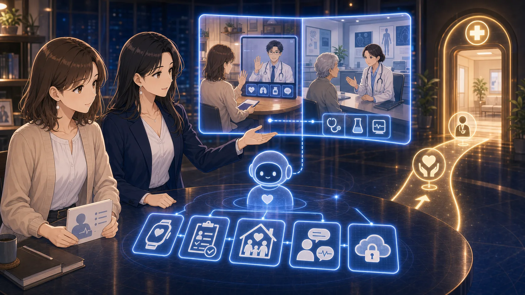 遠隔医療の未来｜オンライン診療とAIで変わる受診の形の記録イメージ